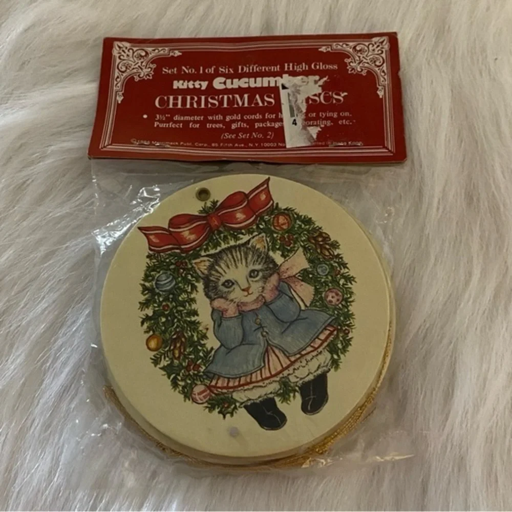 Vintage 1986‎ Kitty Discs New Christmas